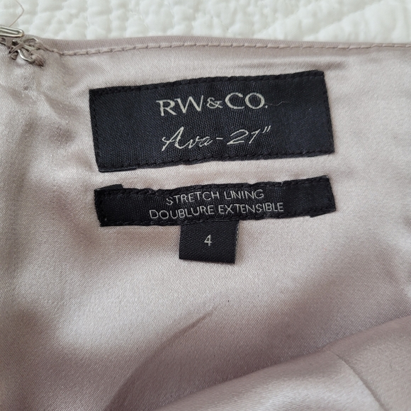 RW&CO Beige Pencil Skirt - Picture 4 of 6